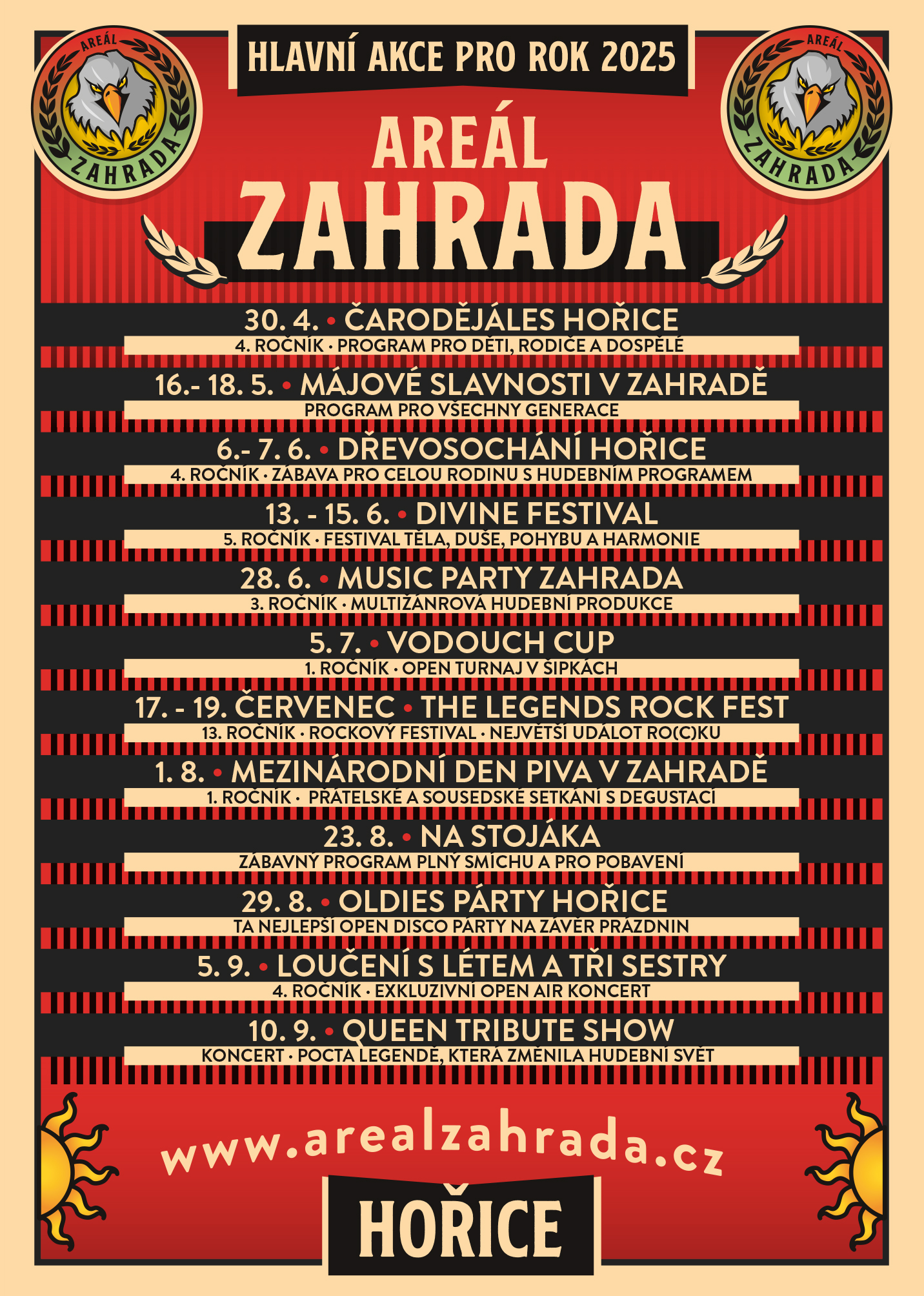 Program Areálu Zahrada 2025